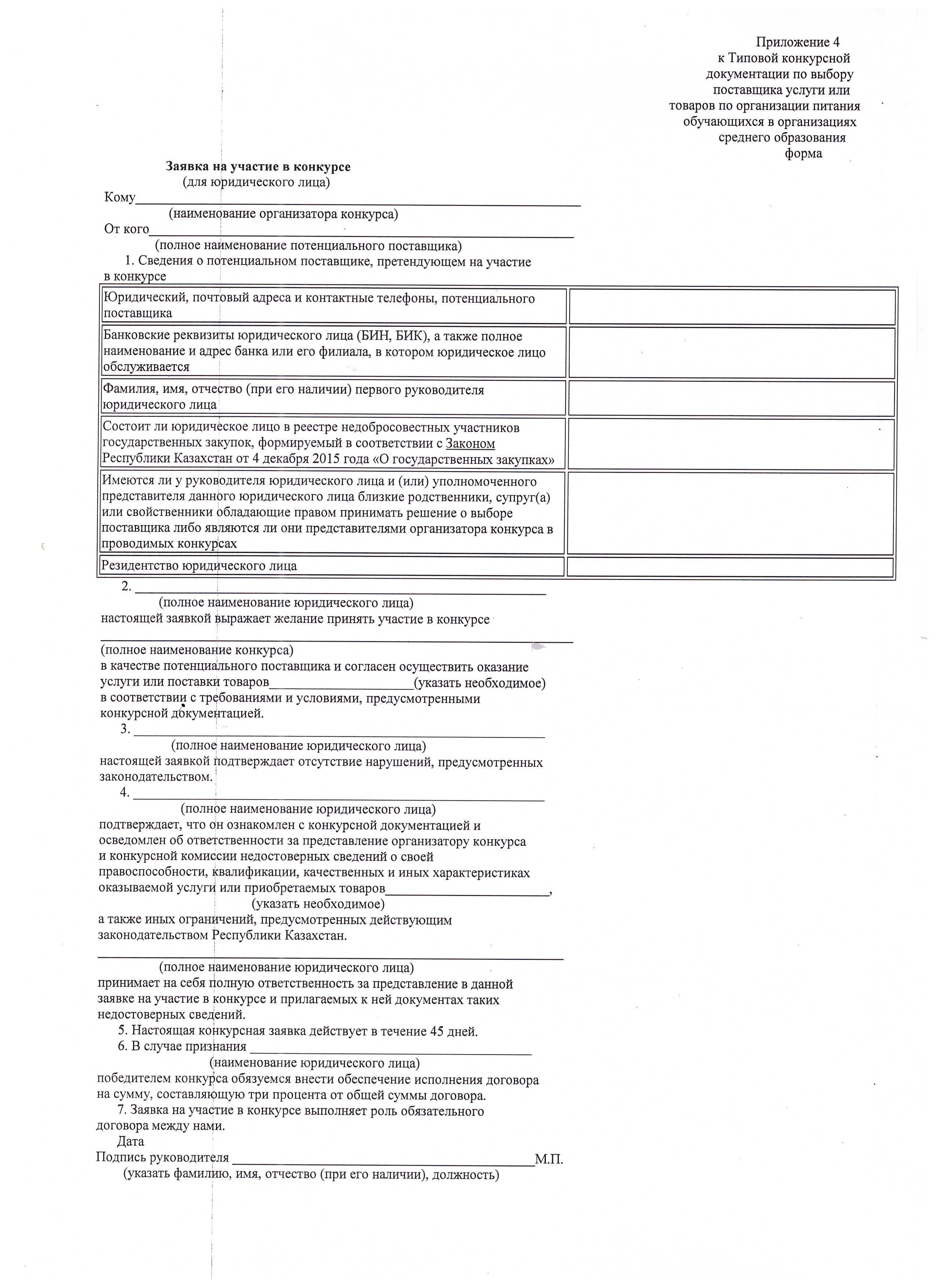 Конкурс питание