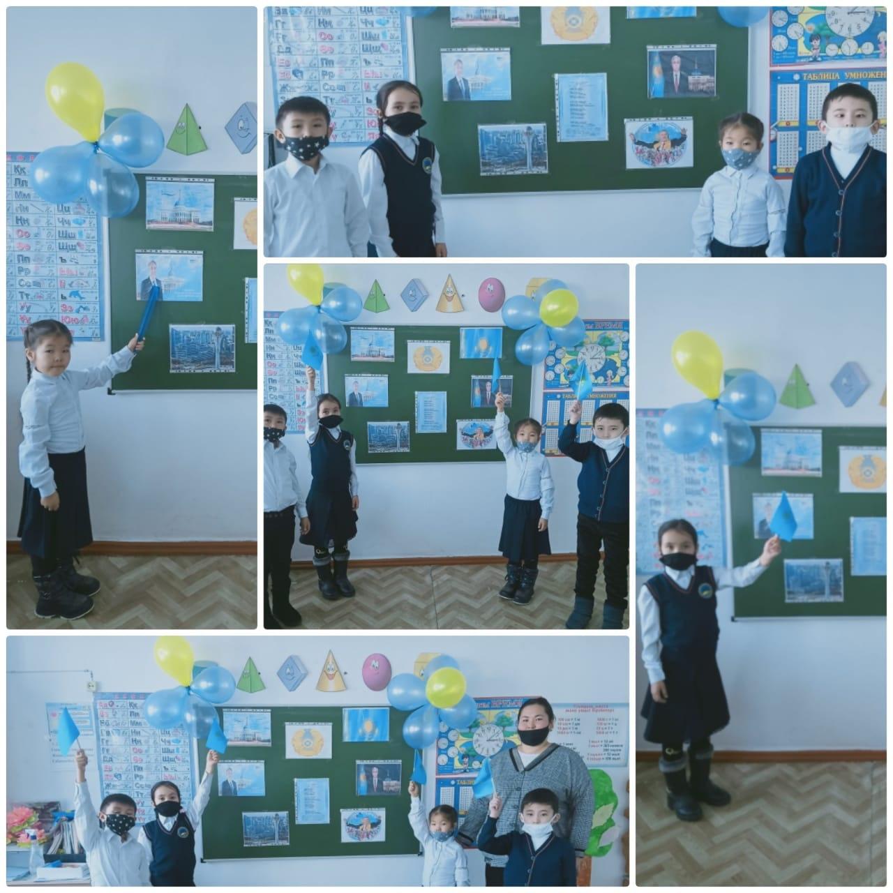 2-сыныпта "Елін сүйген, елі сүйген Елбасы" атты сынып сағаты өткізілді.