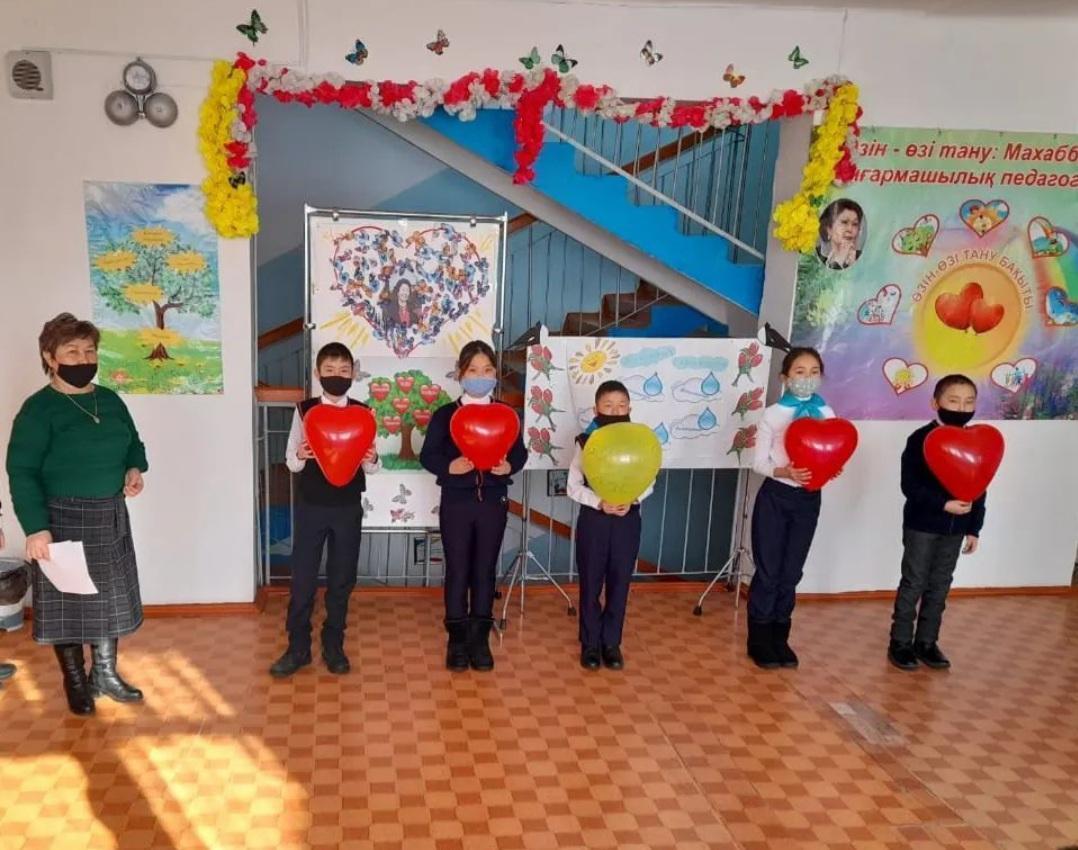 « Өзін-өзі тану: Махаббат  пен  шығармашылық  педагогикасы » атты онкүндігінің  ашылуы  оқушыларға  жарияланып, С.А.Назарбаеваның  өмірі мен қызметіне