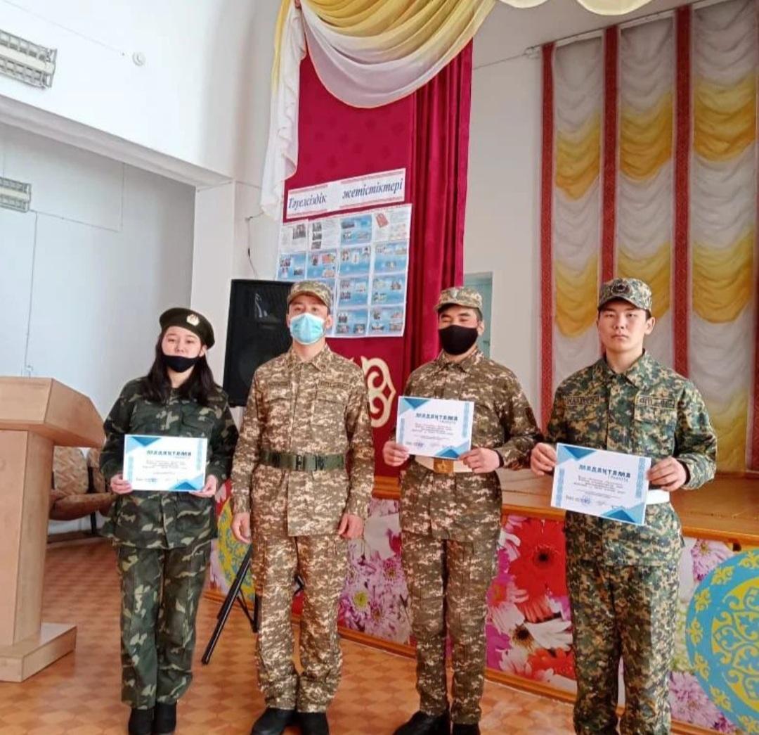 9 – 11 сынып оқушылары арасында «Отан қорғау азаматтық борышымыз»  сайысы өтті.